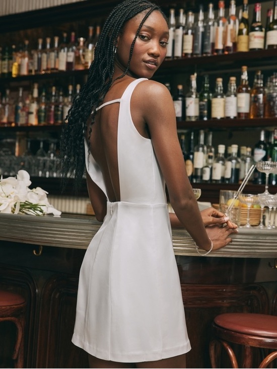 Abercrombie & Fitch Dresses & Skirts - Abercrombie & Fitch Slash Neck Mini Dress | XSP | Pearl